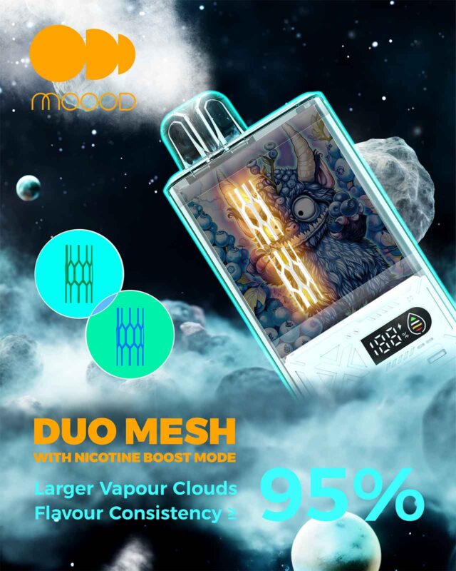 DUO-MESH-คอยล์-2-ระบบ-MOOOD-MONSTER-SERIES-14000-PUFFS-เปลี่ยนโหมดสูบ